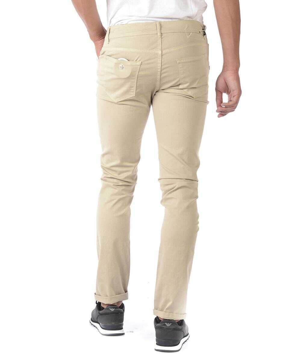 Blugi Daniele Alessandrini Daniele Alessandrini Jeans Trouser Beige Barbati (BM 14071472) 2