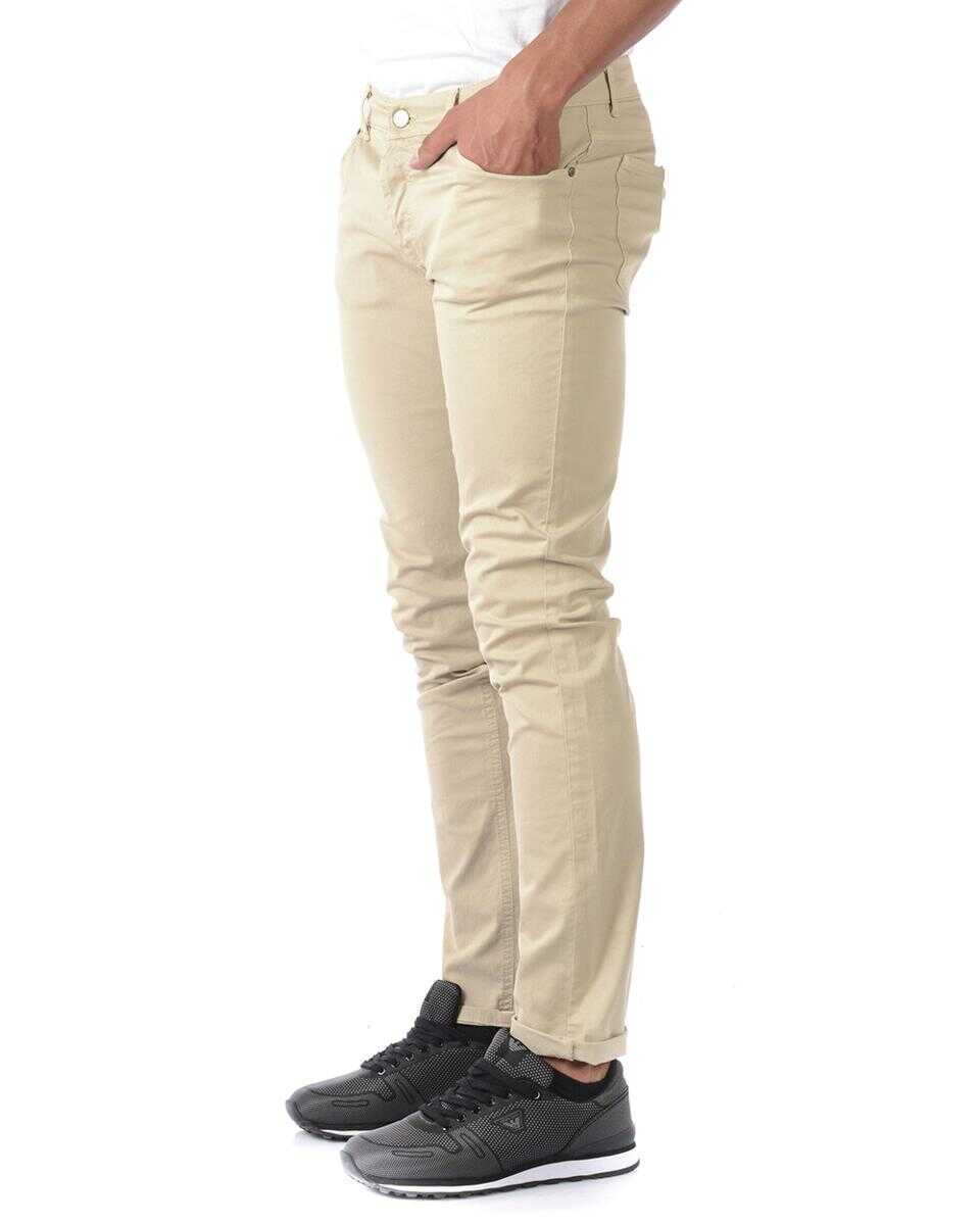 Blugi Daniele Alessandrini Daniele Alessandrini Jeans Trouser Beige Barbati (BM 14071472) 3