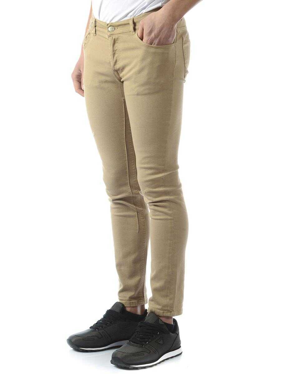 Blugi Daniele Alessandrini Daniele Alessandrini Jeans Trouser Beige Barbati (BM 14071550) 3