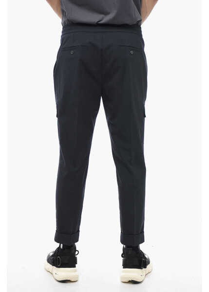 Pantaloni casual Neil Barrett Low Rise Virgin Wool Blend Rem Cargo Pants Black Barbati (BM 14079836) 3