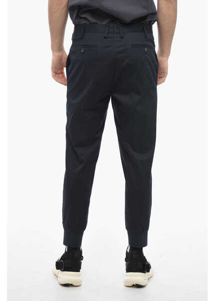 Pantaloni casual Neil Barrett Low-Rise Slim Fit Jack Pants With Cuffs Blue Barbati (BM 14079839) 2