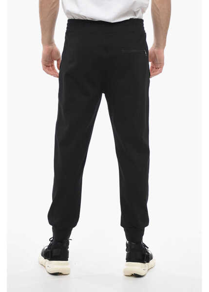 Pantaloni de trening Neil Barrett Skinny Fit Jumbled Bolts Sweatpants With Embroideries Black Barbati (BM 14085101) 2