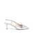 P.A.R.O.S.H. Silver leather sling back Silver