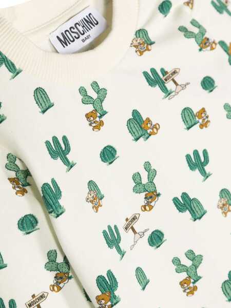 Pulovere casual Moschino Cream-colored sweatshirt White Fete (BM 14085320) 3