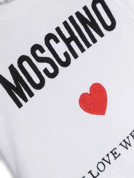Tricouri Moschino White t-shirt with logo White Fete (BM 14085380) 3