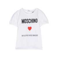 Tricouri Moschino White t-shirt with logo
