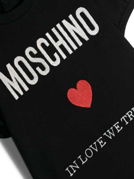 Tricouri Moschino Black t-shirt with logo Black   Fete (BM 14085383) 3
