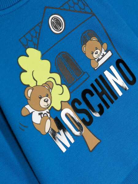 Pulovere casual Moschino Blue sweatshirt Blue Baieti (BM 14085431) 3