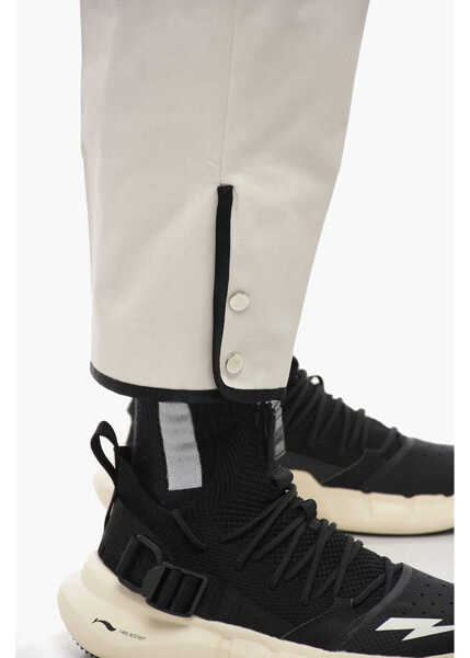 Pantaloni casual Neil Barrett Slim Fit Cotton Twill Tom Pants With Contrast Waistband White Barbati (BM 14085863) 3