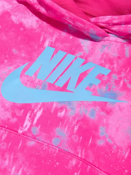 Bluze de trening Nike Tie Dye Effect Club Hoodie Pink Baieti (BM 14086349) 4