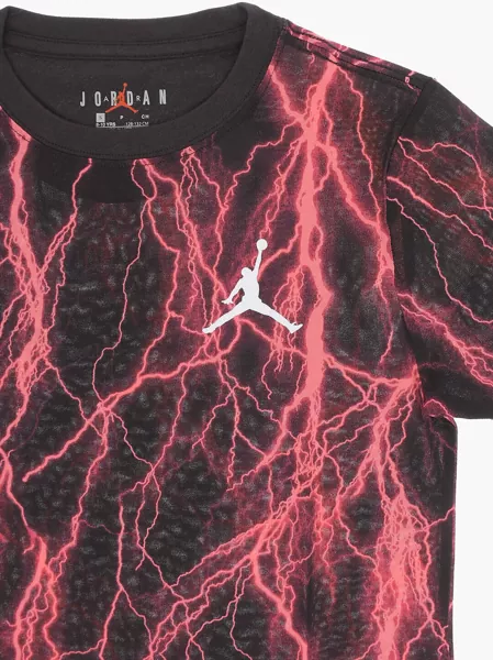 Tricouri Nike Air Jordan Maxi Printed Crew-Neck T-Shirt Brown Baieti (BM 14086352) 2