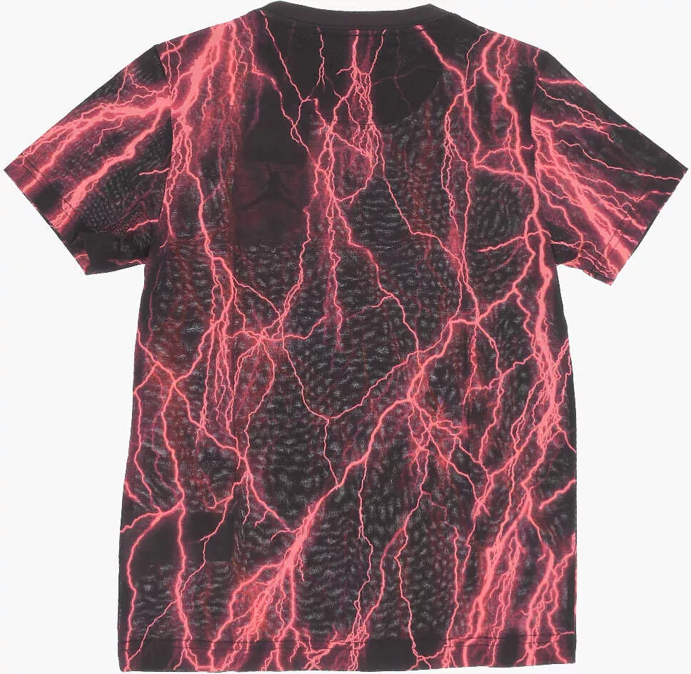 Tricouri Nike Air Jordan Maxi Printed Crew-Neck T-Shirt Brown Baieti (BM 14086352) 3