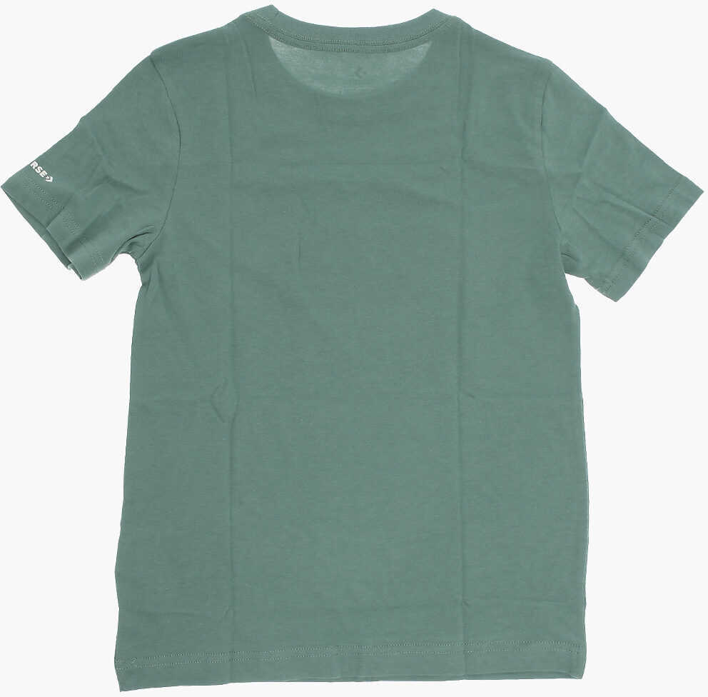 Tricouri Converse All Star Chuck Taylor Renew Printed Crew-Neck T-Shirt Green Baieti (BM 14086358) 3