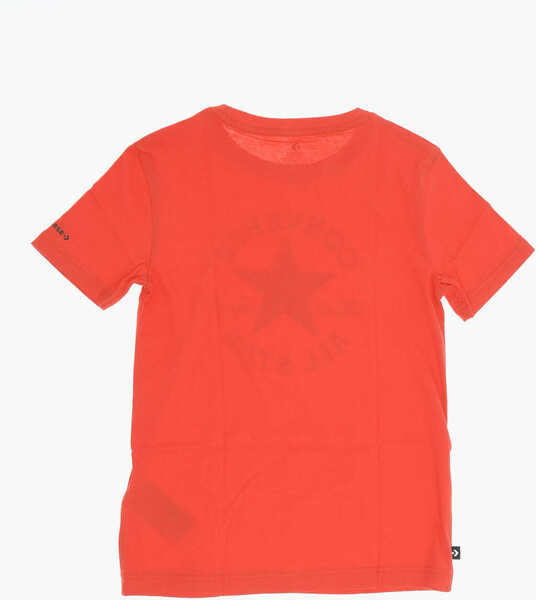 Tricouri Converse All Star Crew-Neck T-Shirt With Maxi Frontal Logo Red Baieti (BM 14086361) 3