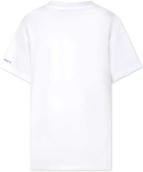 Tricouri Converse All Star Chuck Taylor Floral Motif Crew-Neck T-Shirt White Baieti (BM 14086382) 2