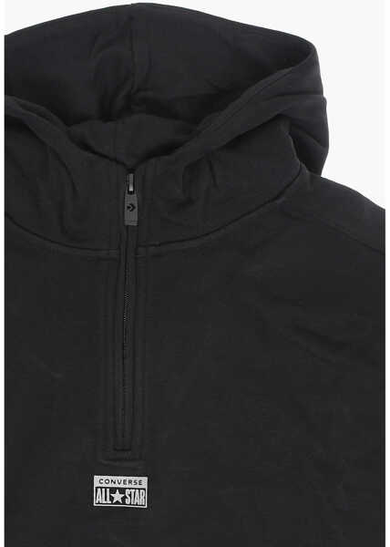 Bluze de trening Converse All Star Half Zip Lifestyle Hoodie Black Baieti (BM 14086391) 2