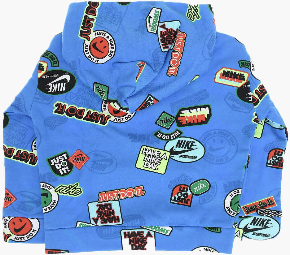 Bluze de trening Nike Printed Hoodie With Patch Pocket Blue Baieti (BM 14086400) 3