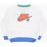 Bluze de trening pentru Baieti - Bluze de trening Nike Fleeced Cotton Blend Crew-Neck Sweatshirt White Baieti (BM 14086403) - B-mall.ro