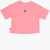 Converse All Star Chuck Taylor Solid Color Crew-Neck T-Shirt With Con Pink