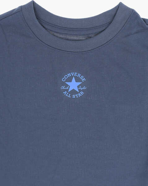 Tricouri Converse All Star Chuck Taylor Solid Color Crew-Neck T-Shirt With Pri Blue Baieti (BM 14086409) 2