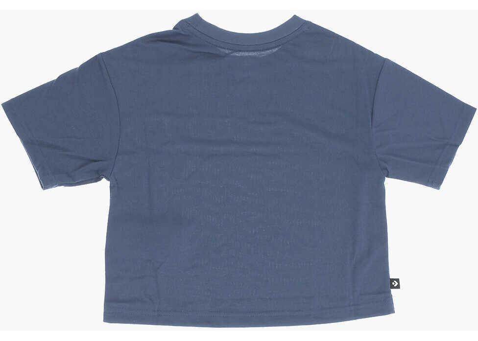 Tricouri Converse All Star Chuck Taylor Solid Color Crew-Neck T-Shirt With Pri Blue Baieti (BM 14086409) 3