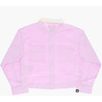 Jachete pentru Baieti - Jachete Converse Lightweight Cotton Overshirt With Double Breast Pocket And Z Pink Baieti (BM 14086424) - B-mall.ro