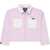Converse Lightweight Cotton Overshirt With Double Breast Pocket And Z Pink