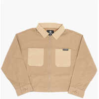 Jachete Double Breast Pokets Color Block Overshirt Fete