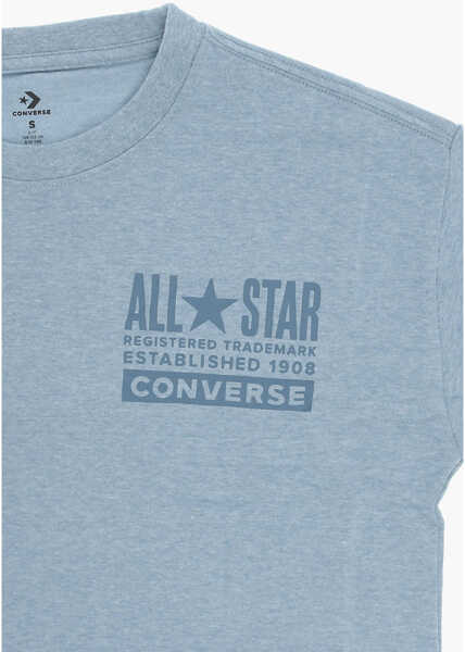 Tricouri Converse All Star Logo Printed Crew-Neck T-Shirt Blue Baieti (BM 14086430) 2