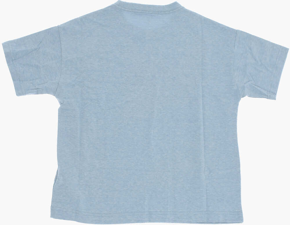 Tricouri Converse All Star Logo Printed Crew-Neck T-Shirt Blue Baieti (BM 14086430) 3