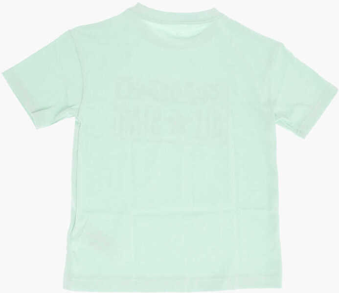 Tricouri Converse All Star Loose Fit Crew-Neck T-Shirt With Printed Logo Green Baieti (BM 14086436) 3