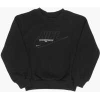 Bluze de trening Fleeced Cotton Blend Crew-Neck Sweatshirt With Embroidered L Baieti