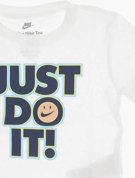 Tricouri Nike Front Printed Crew-Neck T-Shirt White Baieti (BM 14086448) 2