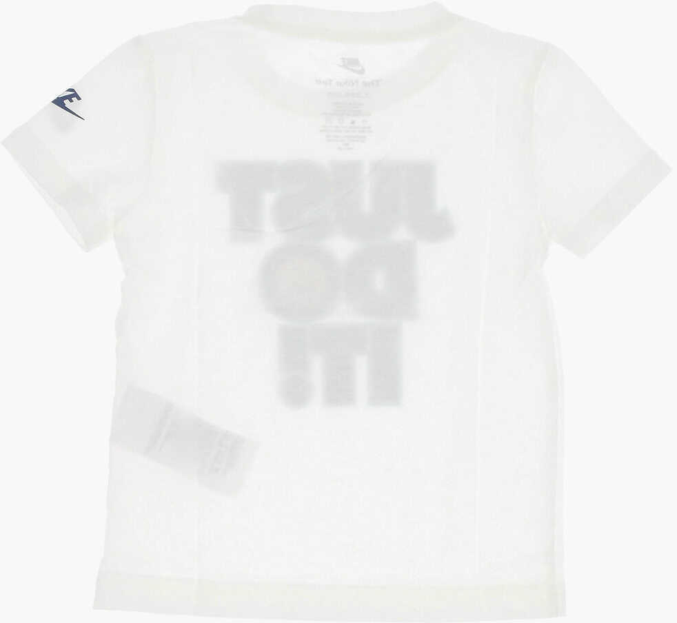 Tricouri Nike Front Printed Crew-Neck T-Shirt White Baieti (BM 14086448) 3