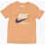 Nike Front Printed Crew-Neck T-Shirt Brown