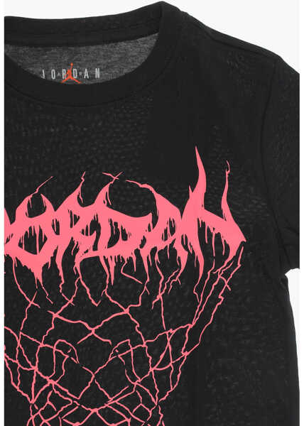 Tricouri Nike Air Jordan Maxi Printed Crew-Neck T-Shirt Black Baieti (BM 14086568) 2