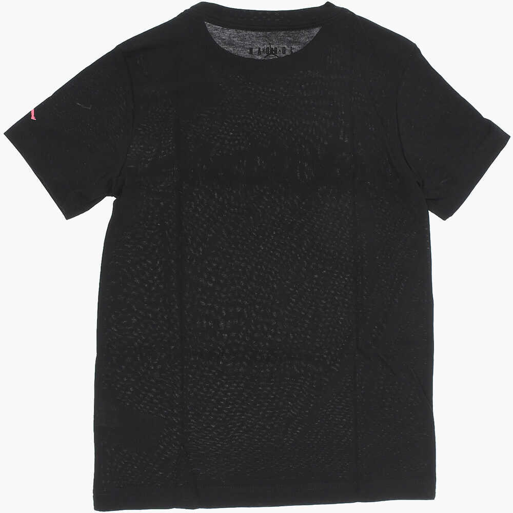 Tricouri Nike Air Jordan Maxi Printed Crew-Neck T-Shirt Black Baieti (BM 14086568) 3