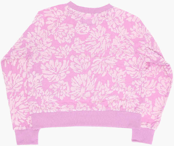 Bluze de trening Converse All Star Chuck Taylor Jacquard Crew-Neck Sweatshirt Pink Baieti (BM 14086577) 3