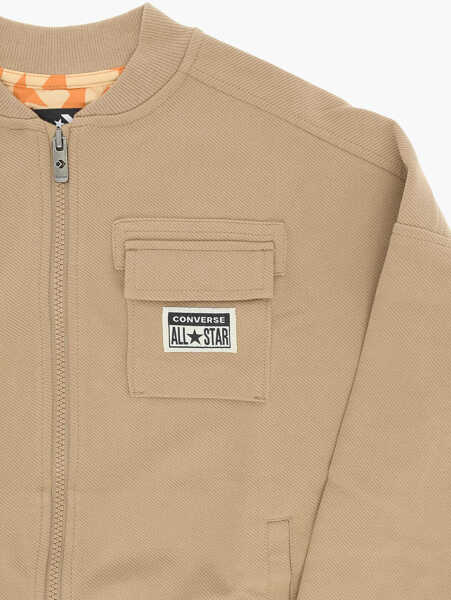 Bomber jacket Converse Zipped Closure Two-Pockets Lifestyle Bomber Brown Baieti (BM 14086598) 2