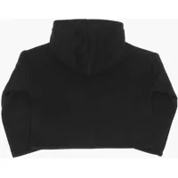 Bluze de trening pentru Baieti - Bluze de trening Nike Fleeced Cotton Blend Hoodie With Printed Logo Black Baieti (BM 14086604) - B-mall.ro