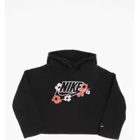 Bluze de trening Fleeced Cotton Blend Hoodie With Printed Logo Baieti