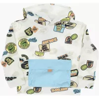 Bluze de trening Printed Fleeced Cotton Blend Hoodie With Patch Pocket Baieti