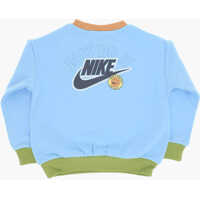 Bluze de trening pentru Baieti - Bluze de trening Nike Fleeced Cotton Blend Colorblock Crew-Neck Sweatshirt Light Blue Baieti (BM 14086610) - B-mall.ro