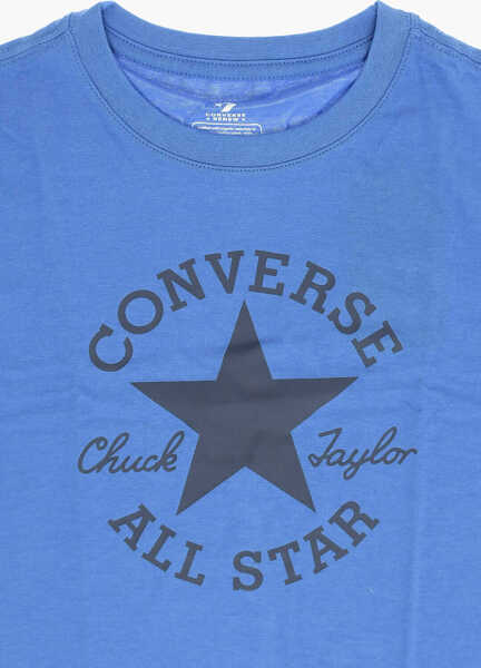 Tricouri Converse All Star Chuck Taylor Logo Printed Crew-Neck T-Shirt Blue Baieti (BM 14086622) 2