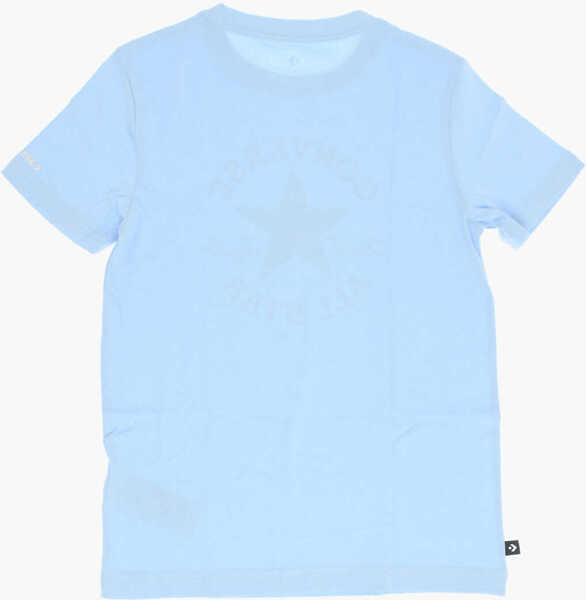 Tricouri Converse All Star Chuck Taylor Maxi Logo Printed Crew-Neck T-Shirt Light Blue Baieti (BM 14086625) 3