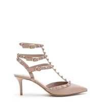 Pantofi cu toc Valentino Garavani Rockstud Leather Slingback Pump Femei