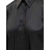 Camasi Tom Ford Dama - Camasi Tom Ford Tom Ford Silk Shirt With Pleated Detail Black Femei (BM 14091803) - B-mall.ro