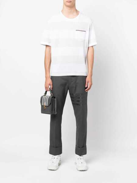 Topuri Thom Browne Thom Browne T-Shirts And Polos WHITE Barbati (BM 14092991) 2