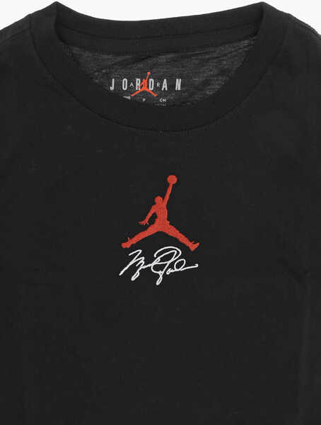 Tricouri Nike Air Jordan Solid Color Champion Crew-Neck T-Shirt Black Baieti (BM 14096030) 2