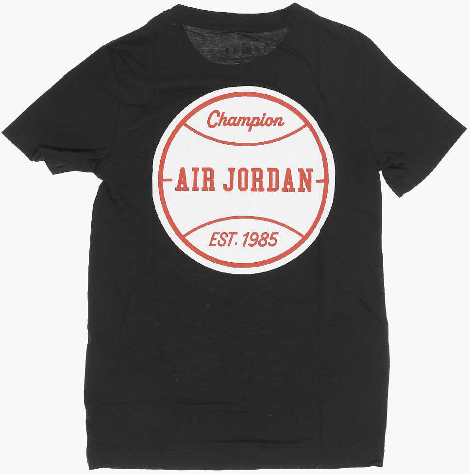 Tricouri Nike Air Jordan Solid Color Champion Crew-Neck T-Shirt Black Baieti (BM 14096030) 3